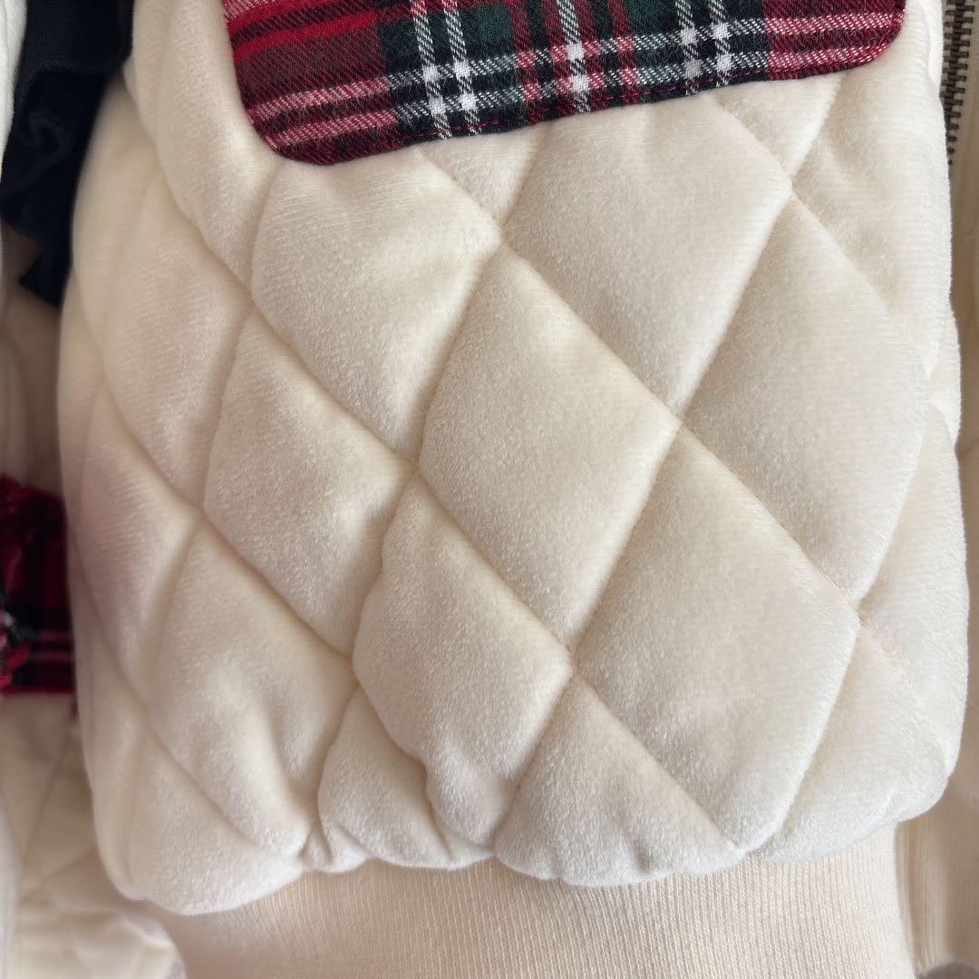 axes femme kawaii フリルキルティングブルゾン