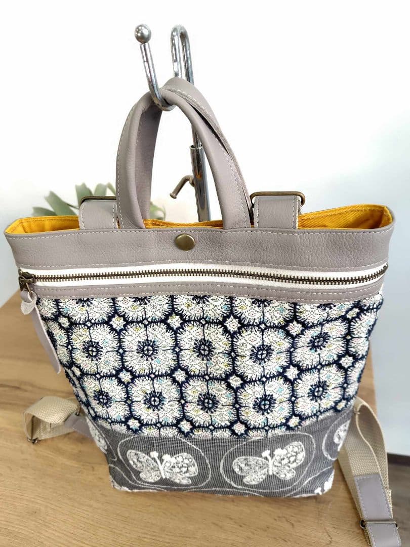 ク*ク様 ミナペルホネン/フォレストウェーブ×アネモネ　フォレストウィング/牛革