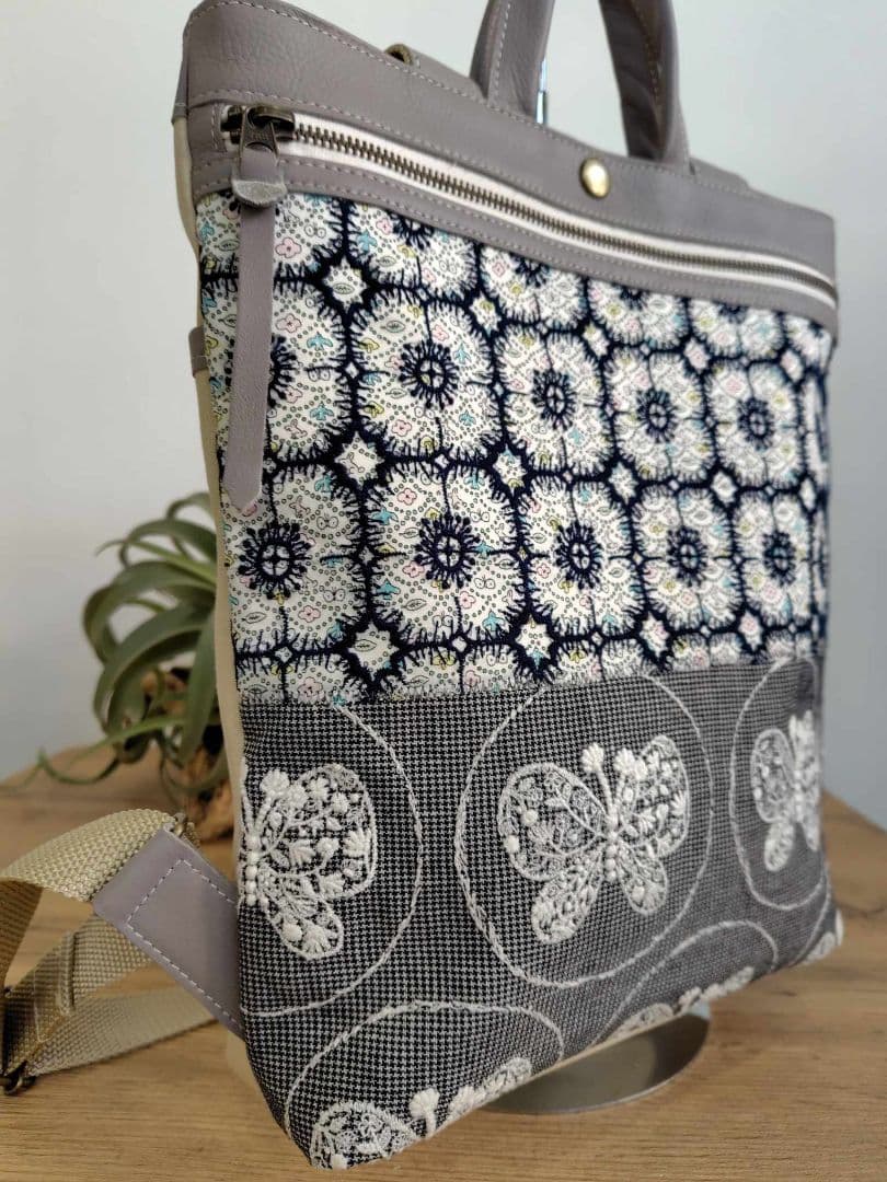 ク*ク様 ミナペルホネン/フォレストウェーブ×アネモネ　フォレストウィング/牛革