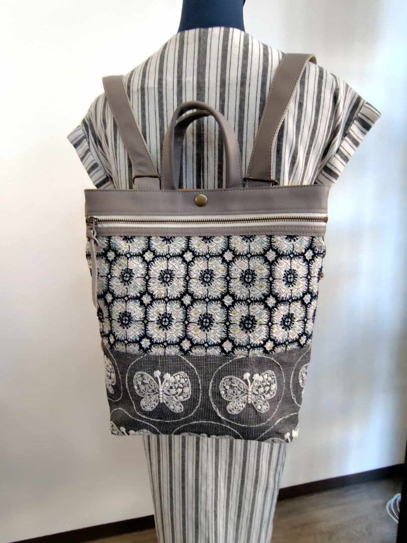 ク*ク様 ミナペルホネン/フォレストウェーブ×アネモネ　フォレストウィング/牛革