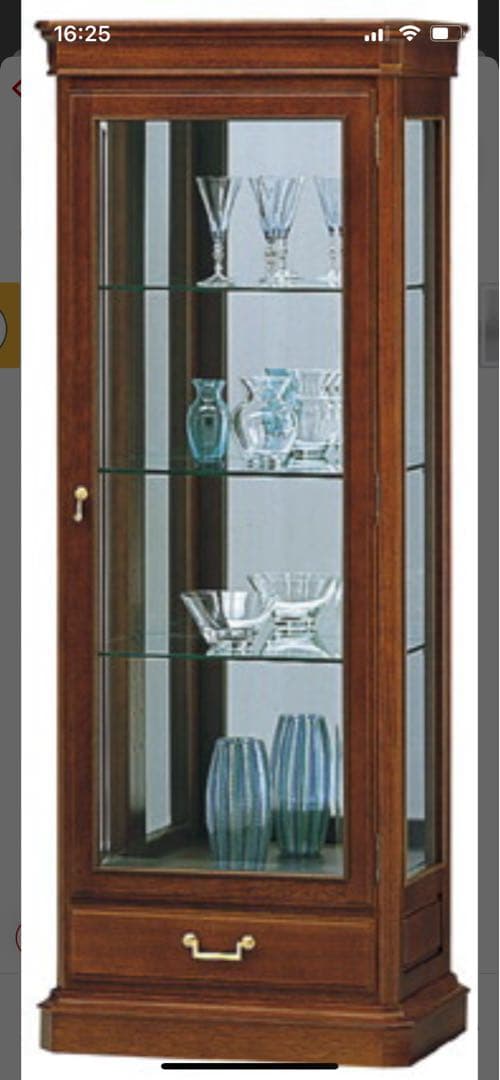 マルニ　地中海シリーズ　キュリオケース　リビング収納　マルニ木工　ショーケース