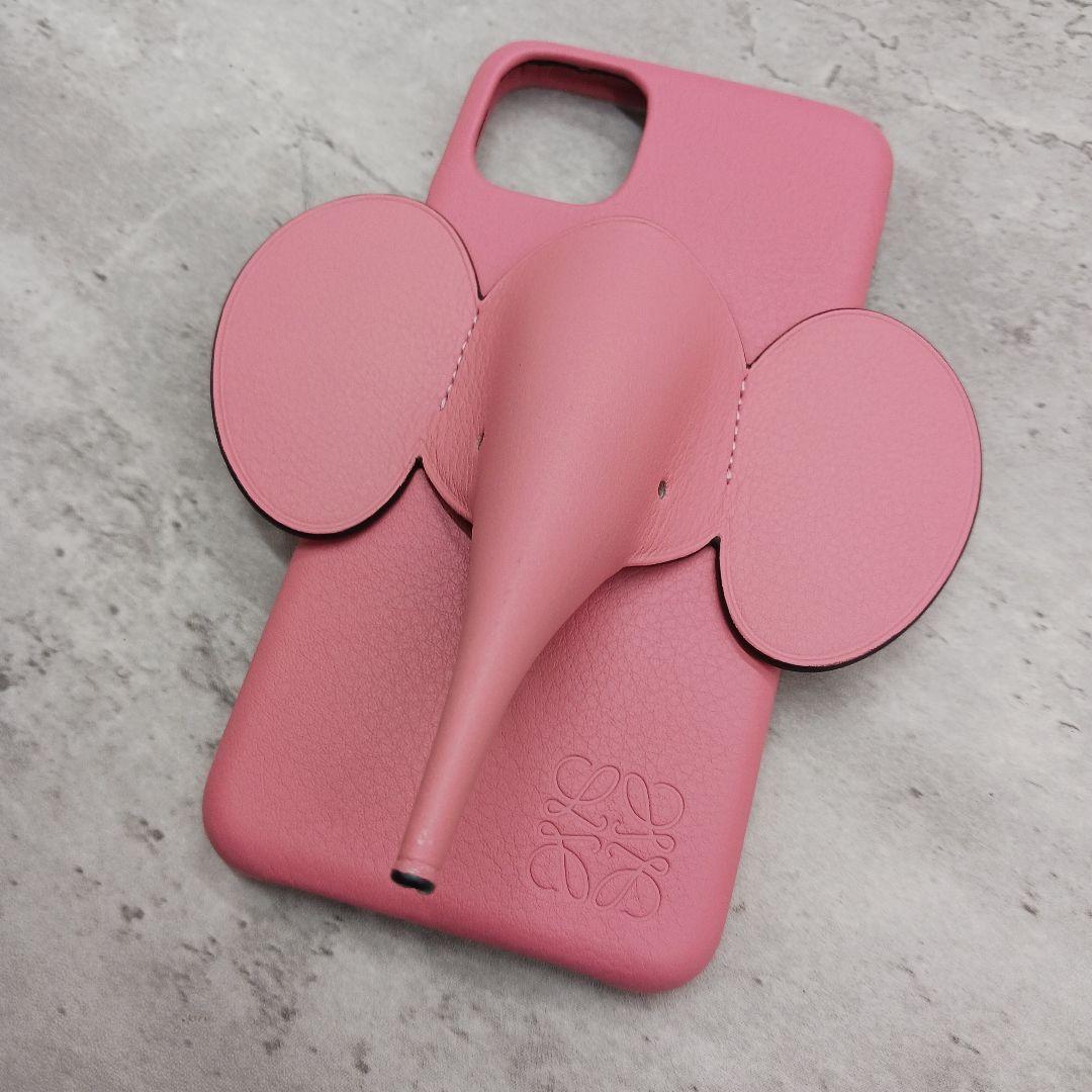 ✨未使用級✨ ロエベ iPhone 11 エレファント スマホケース ピンク