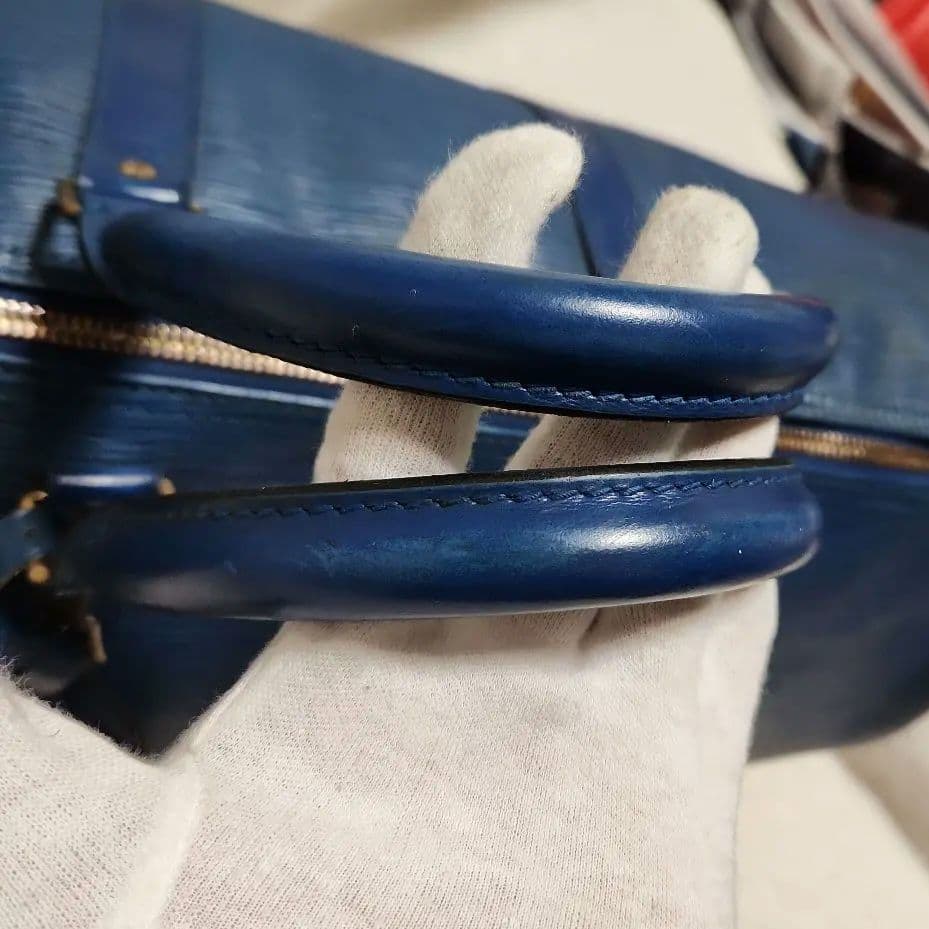 ルイヴィトン エピ キーポル50 トレドブルー ボストンバッグ 旅行かばん