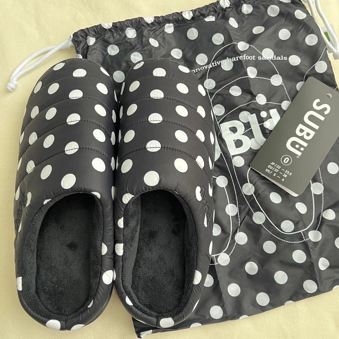 SUBU サンダル　ドット　水玉柄　完売　JP0サイズ　新品未使用　スブ