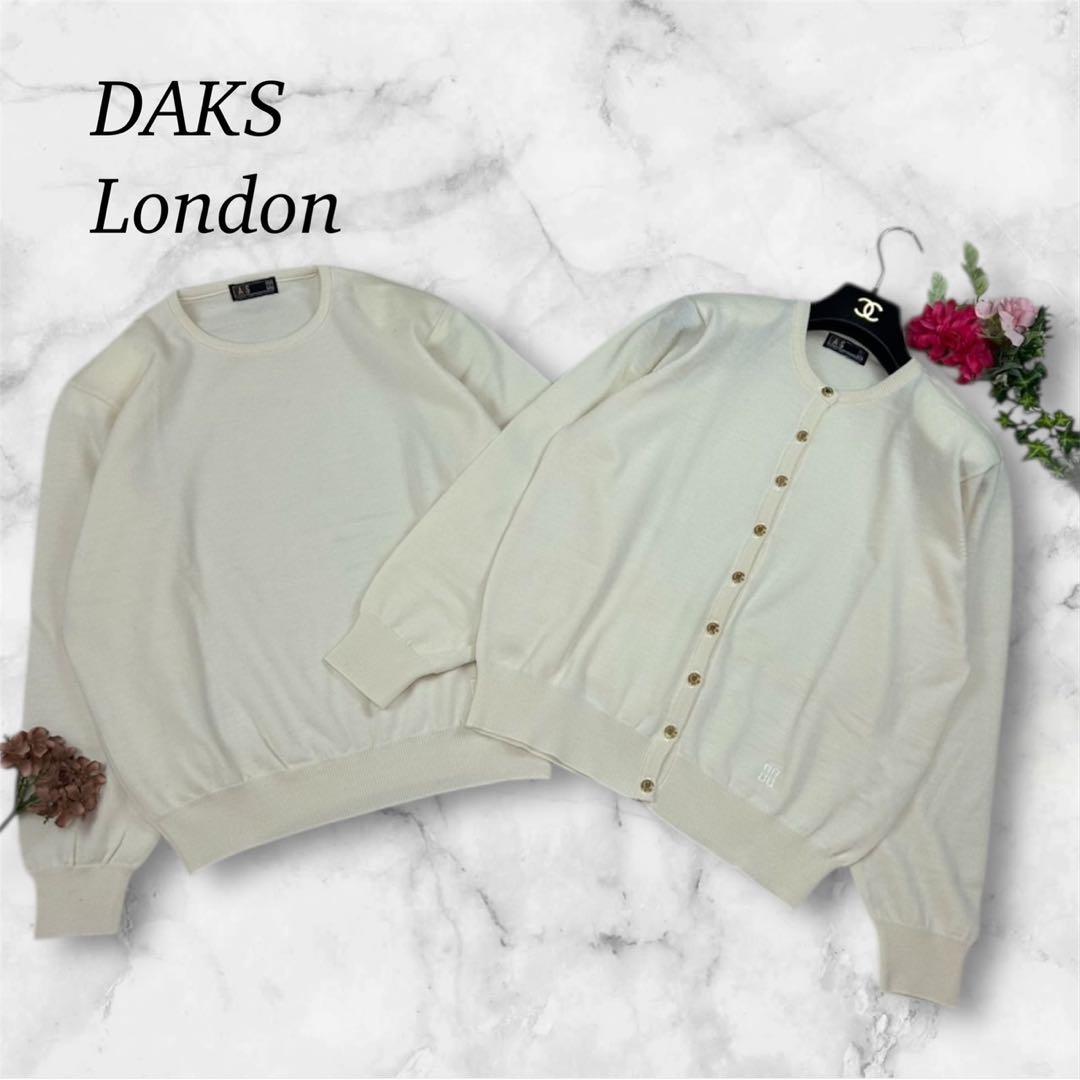 K940 新品未使用 L ダックスロンドン ロゴ刺繍 アンサンブル レディース