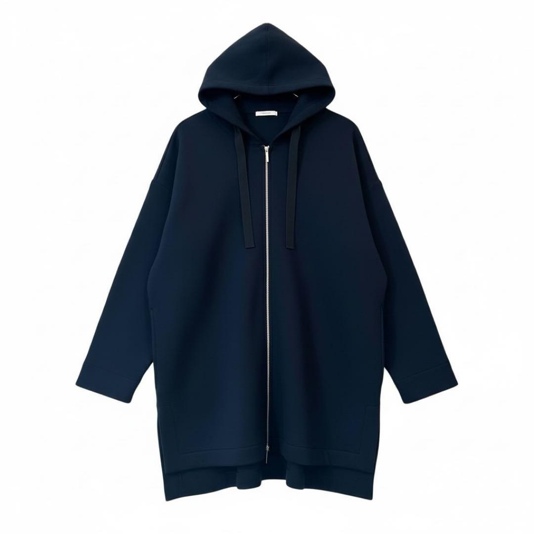 美品✨エスマックスマーラ キューブ ジップアップパーカー ネイビー ロゴ