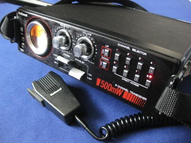 市民ラジオ　合法CB機　0.5W　RJ-580D　マイクPTT方式