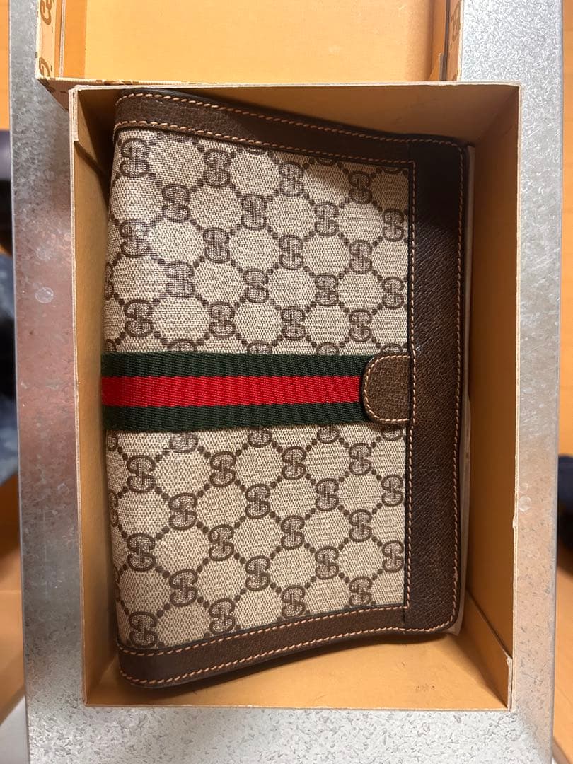 オールドグッチシェリーラインGG セカンドバッグ クラッチバッグ