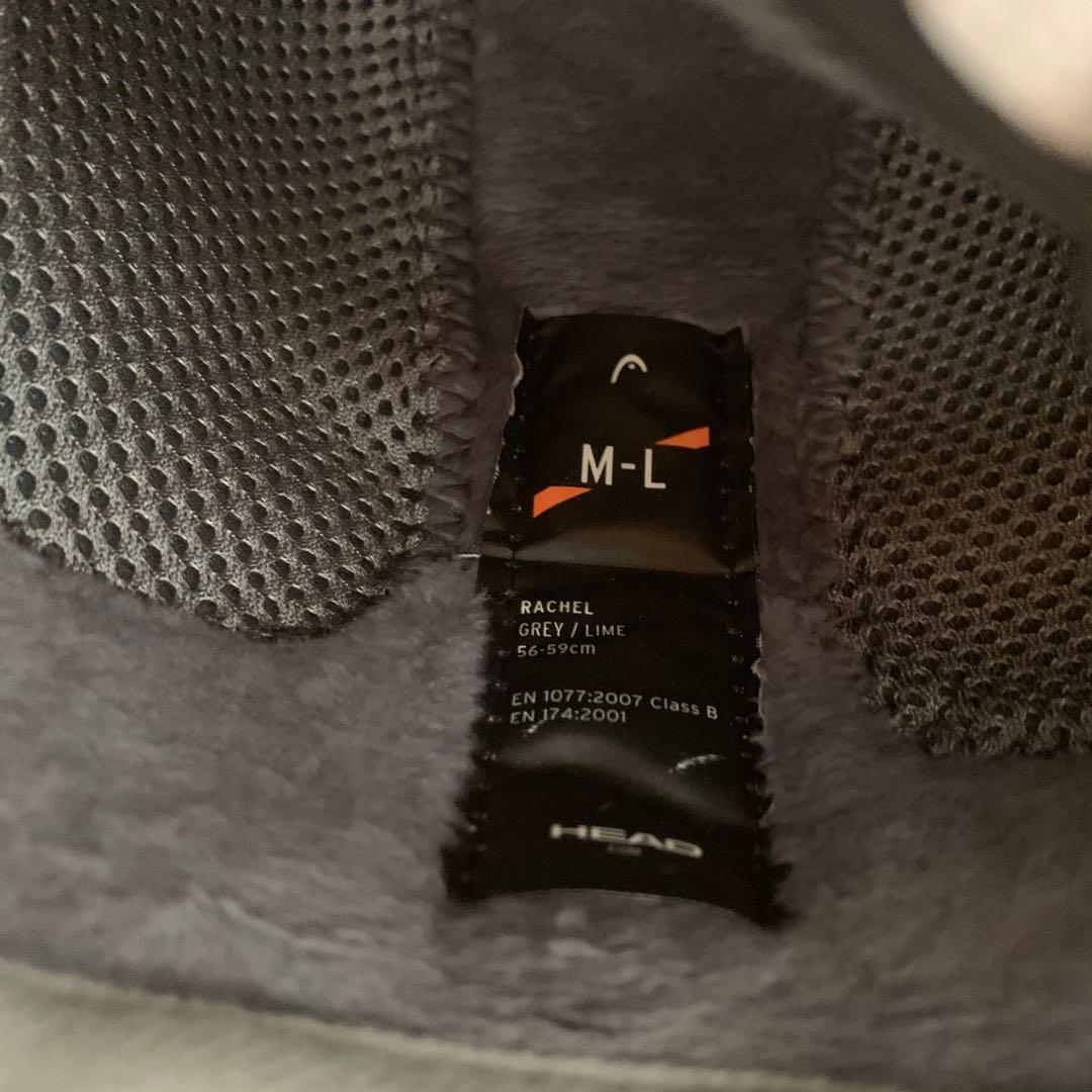 HEAD スキー ヘルメット グレー/ライム