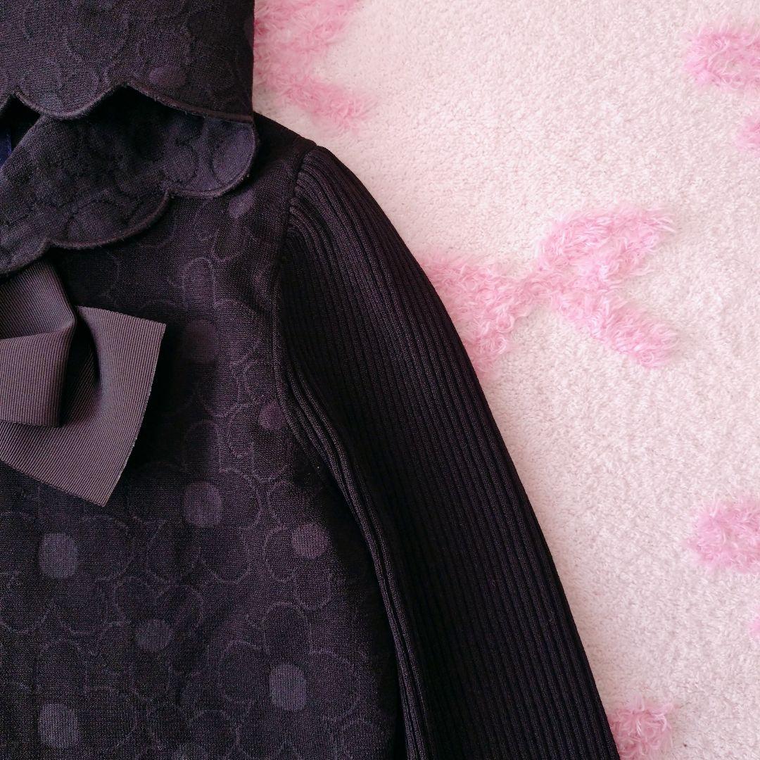 ♡エムズグレイシー♡2023年♡スカラフードジップアップニット♡パーカー♡フード