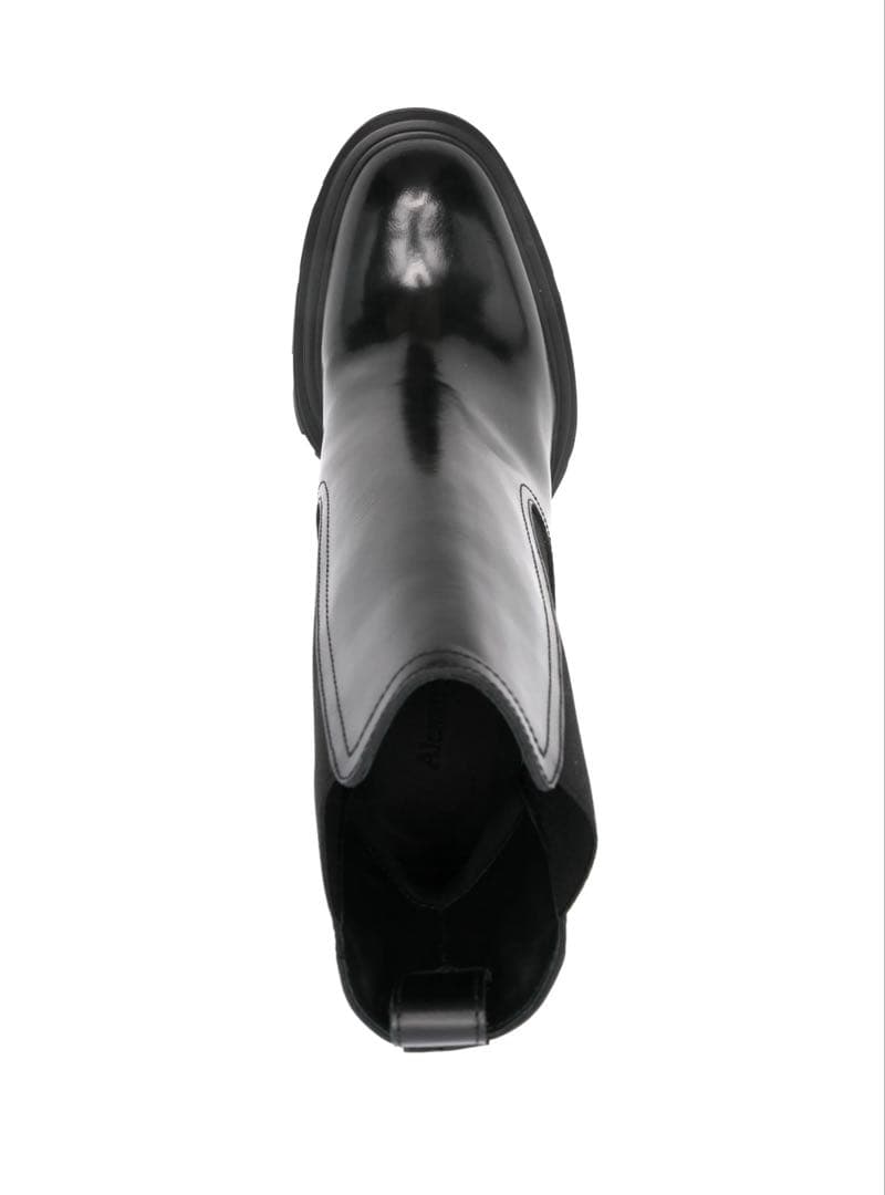 Alexander McQueen ブラックチェルシーブーツ