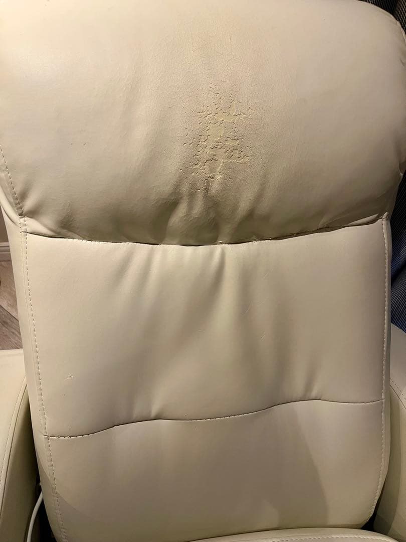 【やぃちゃん】ホワイト リクライニングチェア　1人掛けソファ まつげチェア