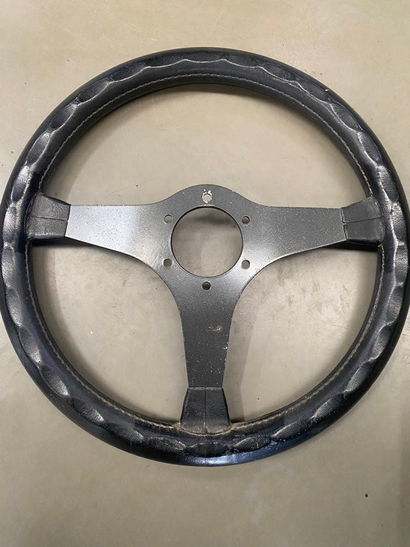 当時物ステアリング　86BRZジムニー　ロードスター　シルビア　momoピッチ