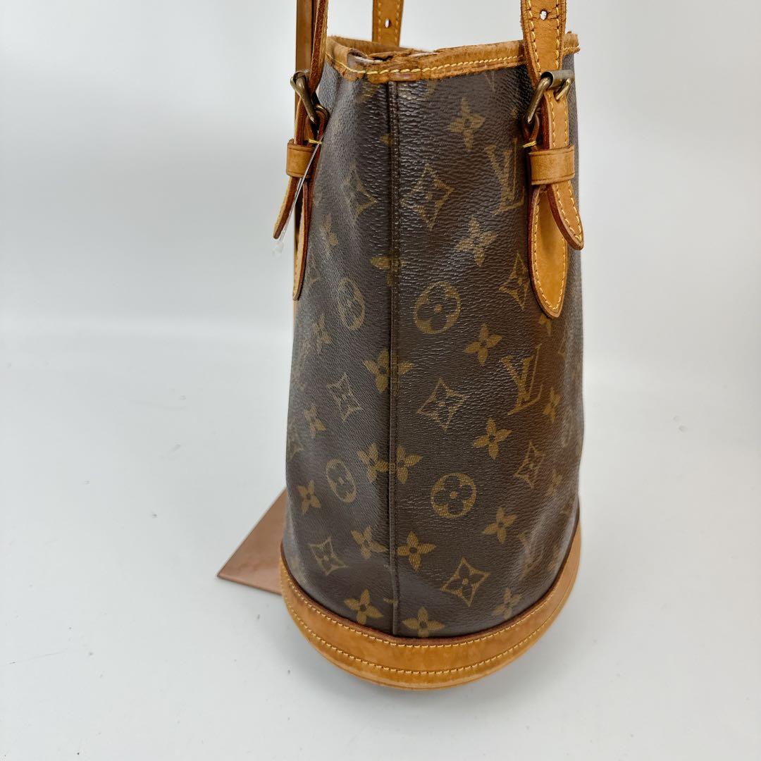 ベタなし　ルイヴィトン　モノグラム　プチバケット　ハンドバッグ