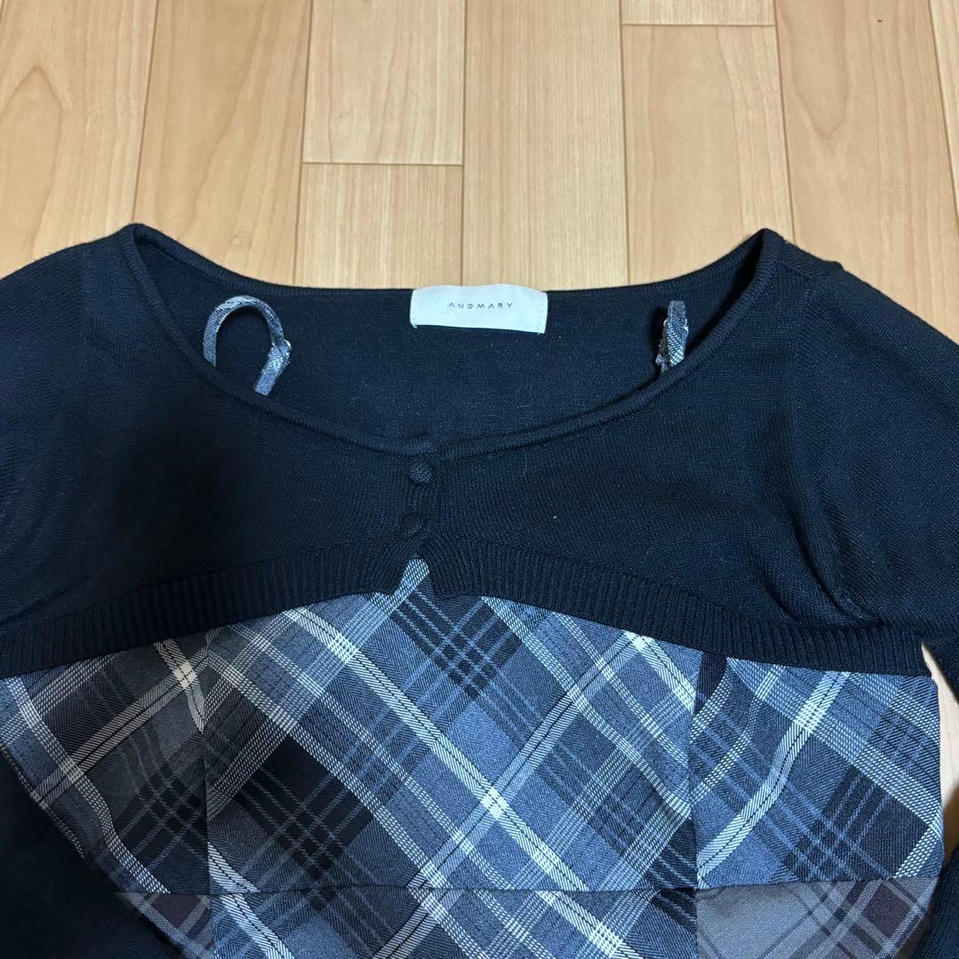 andmary Aine set mini dress グレー　Mサイズ