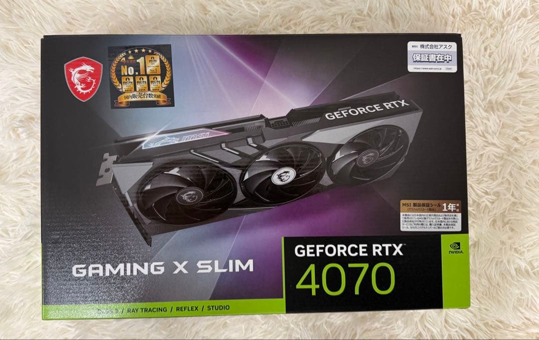 モノスMSI GEFORCE RTX 4070 GAMING X SLIM