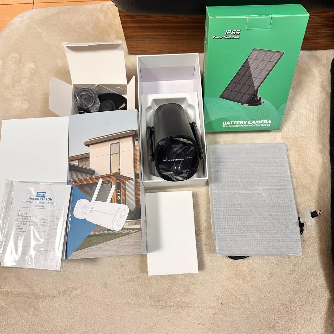 SC-MK82 B 防犯カメラ 充電式無線ネットワークカメラ SC-MU73