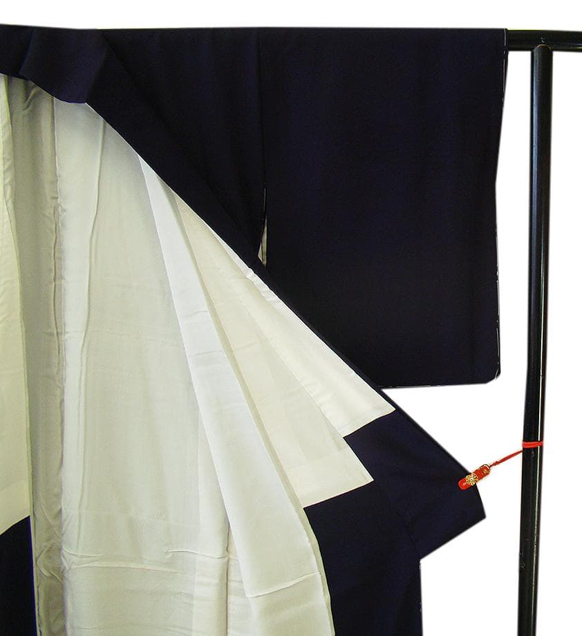 値下げ交渉ＯＫ！ちりめん地 色無地 小紋 正絹 Ｂ７８７