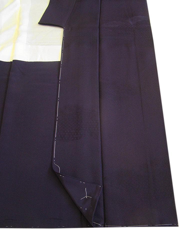 値下げ交渉ＯＫ！ちりめん地 色無地 小紋 正絹 Ｂ７８７