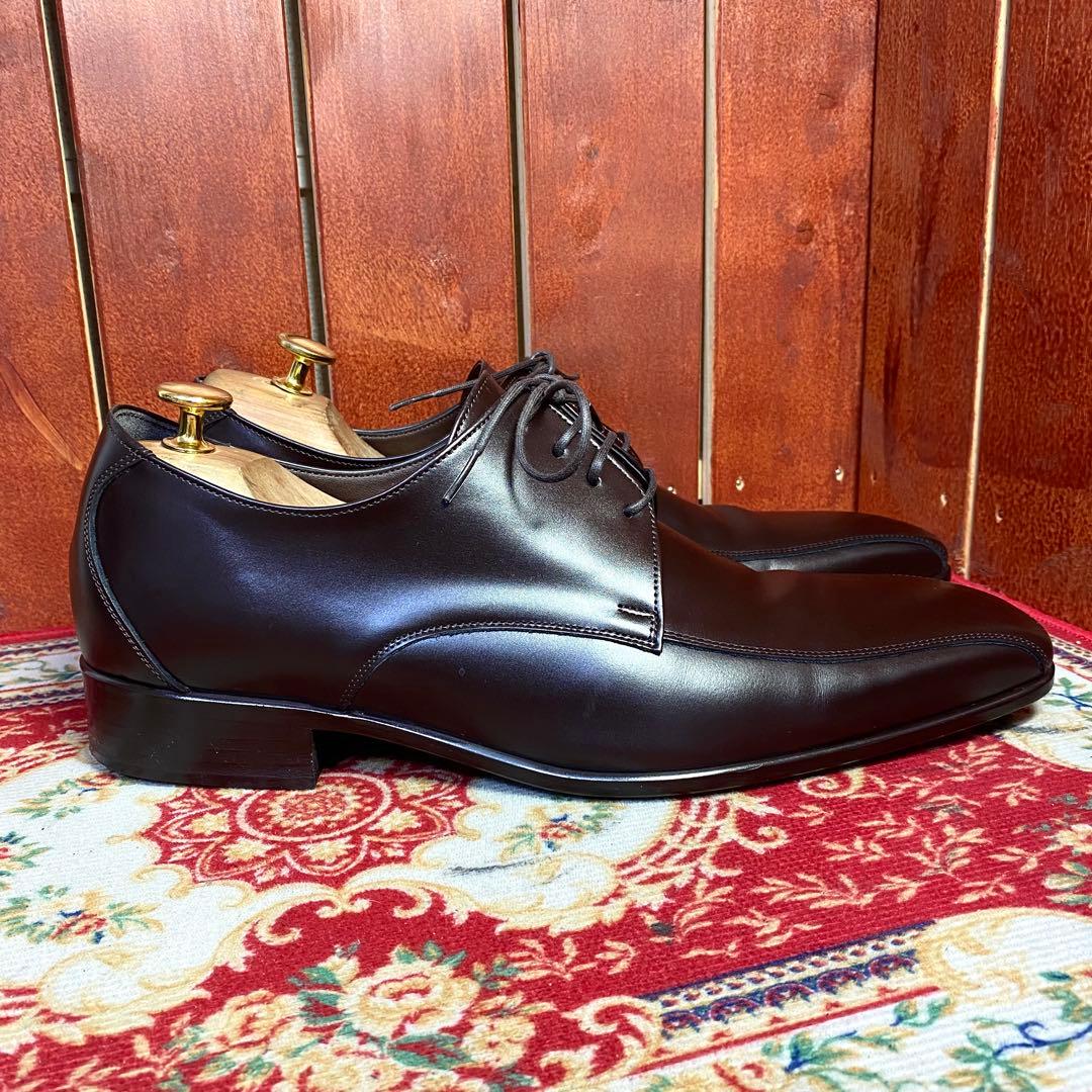 【美品】BENIRブライダルシューズ ウエディング26.5cm ダークブラウン