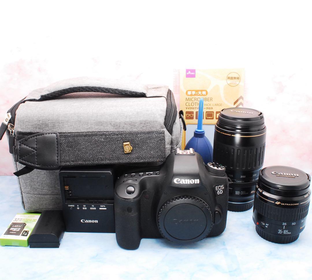 キャノン EOS 6D◎一眼レフカメラ◎Wi-Fi◎Wレンズ◎フルサイズ◎
