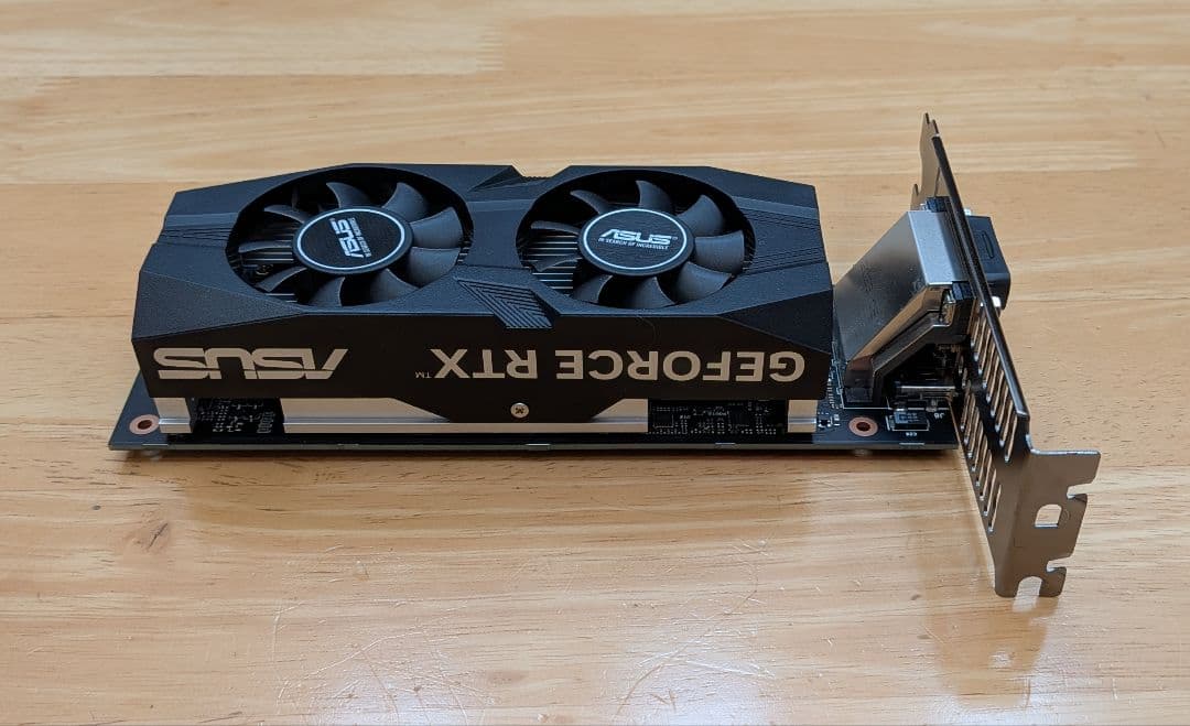 箱無し​【LPブラケット付】ASUS RTX3050 6GB 補助電源不要