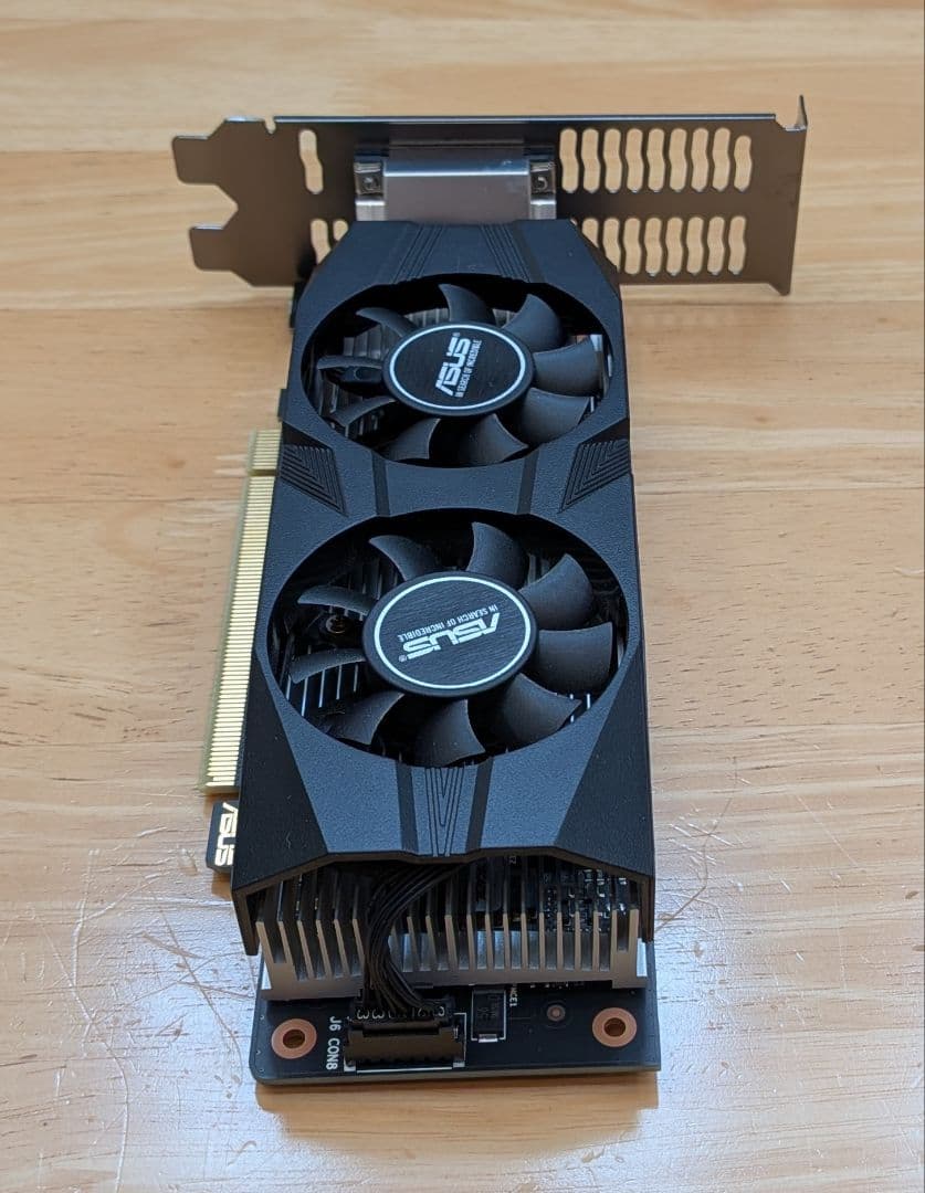 箱無し​【LPブラケット付】ASUS RTX3050 6GB 補助電源不要