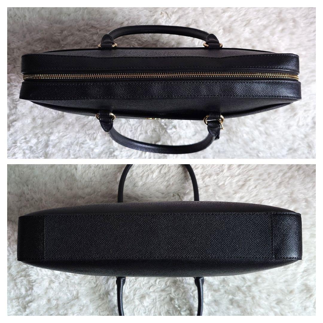 コーチ 2way ショルダーバッグ A4収納可能 ビジネス 斜め掛け 黒