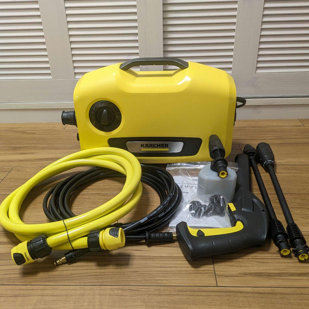 Kärcher ケルヒャー K2 サイレント 高圧洗浄機 純正水道ホース付き