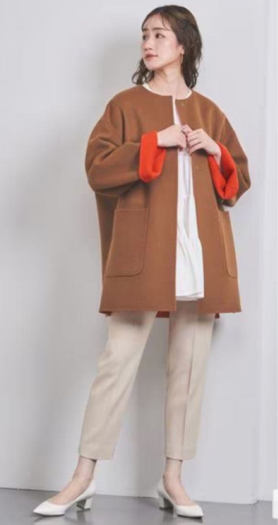 UNITEDARROWS バイカラーリバーミドルコート