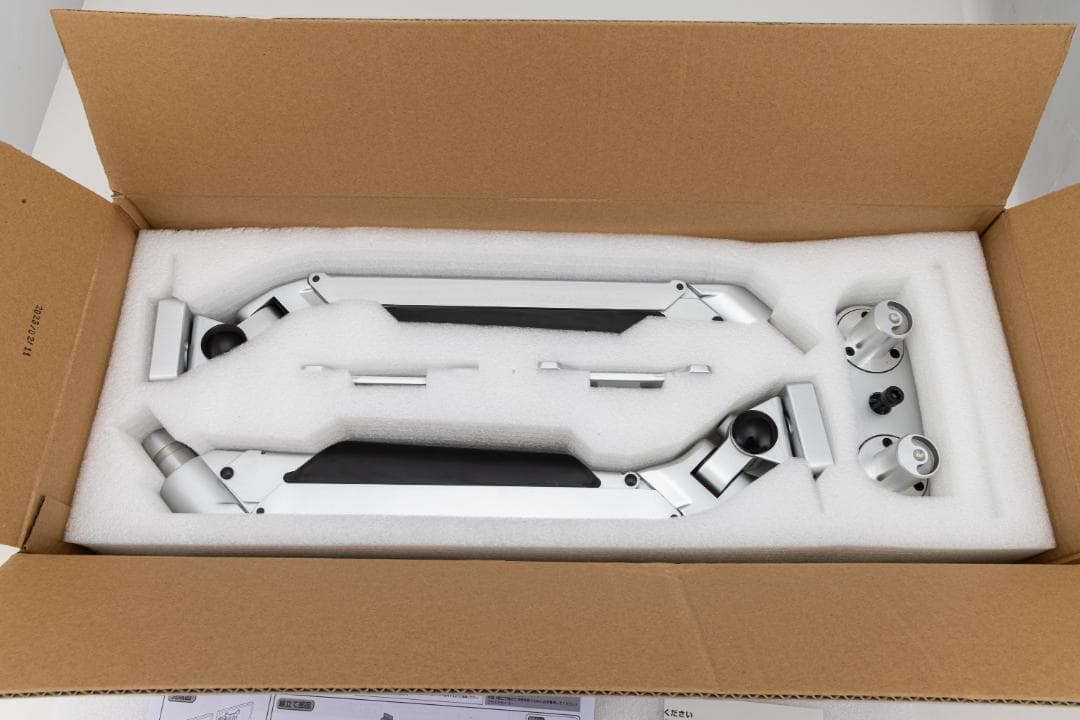 【新中古】サンワダイレクト デュアルモニターアーム 100-LA025