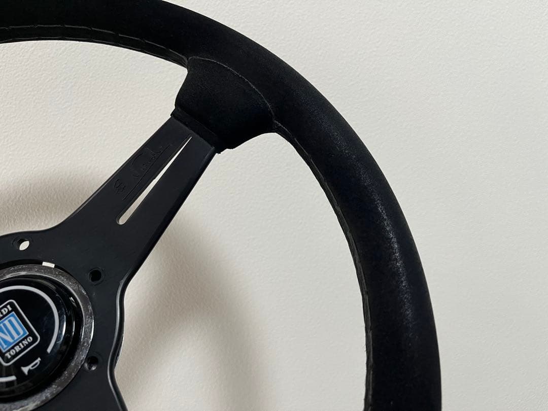 絶版 ナルディ クラシック 340mm ブラック スエード N343 中古品