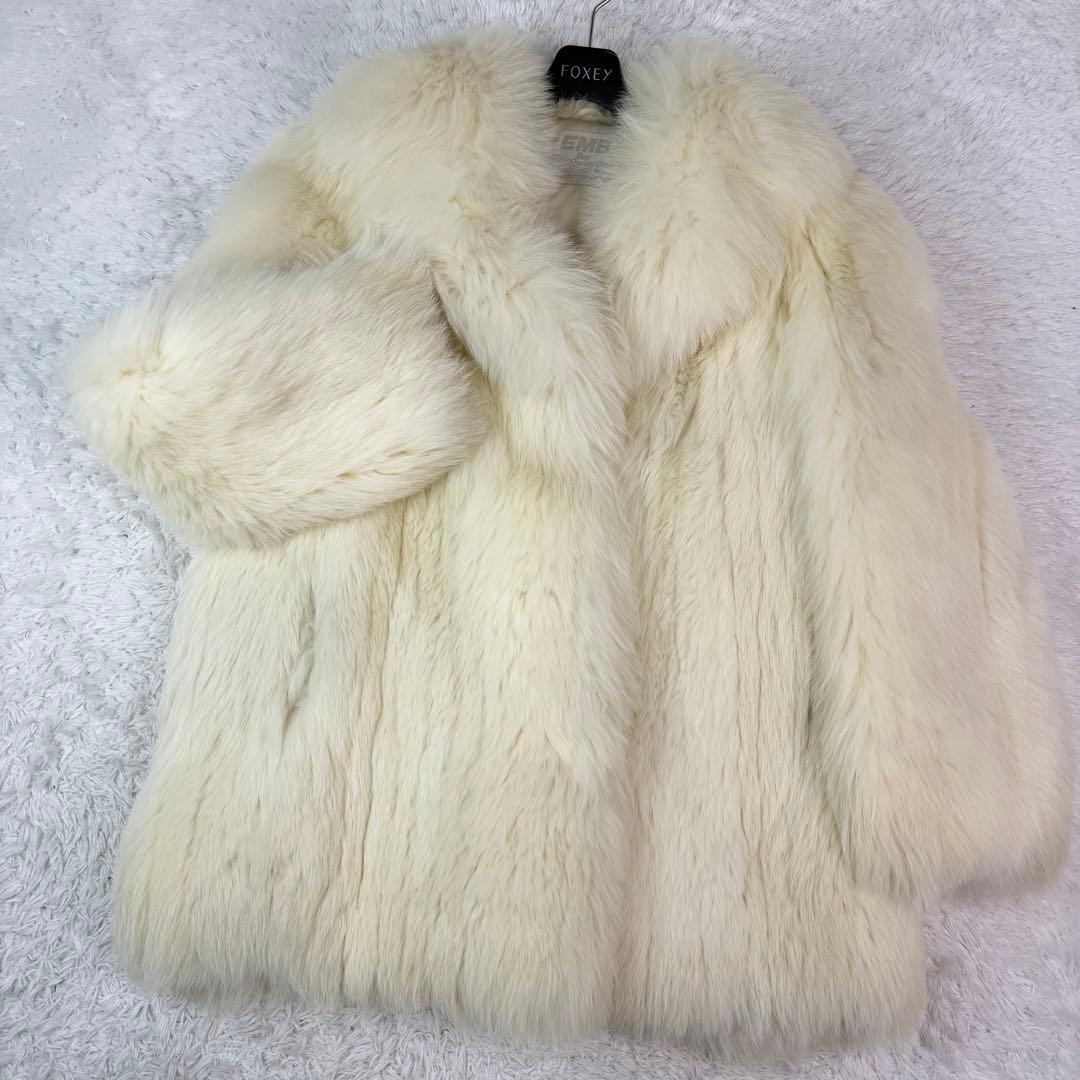 EMBA シャドーフォックス リアルファー 本毛皮 なめし柔らか 肉厚〇