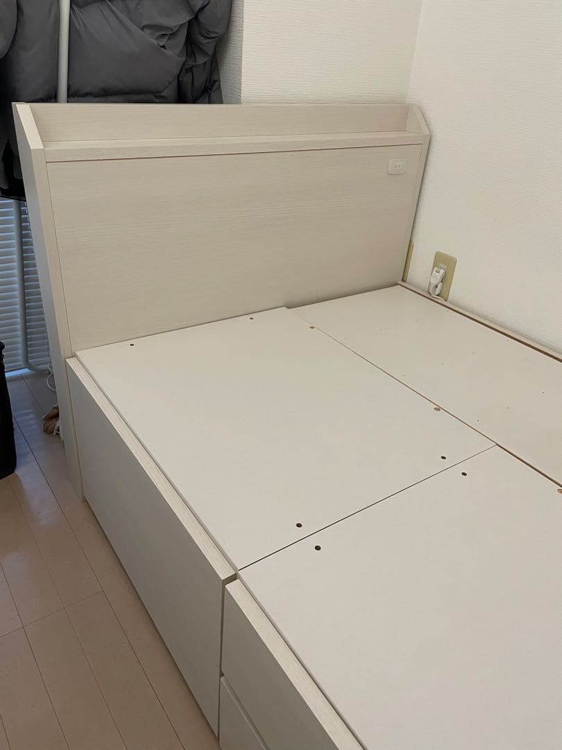 ニトリ シングル ベッド フレーム ジオ チェスト 40L ww