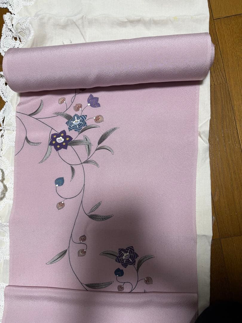 成謙正絹紬反物新品未使用