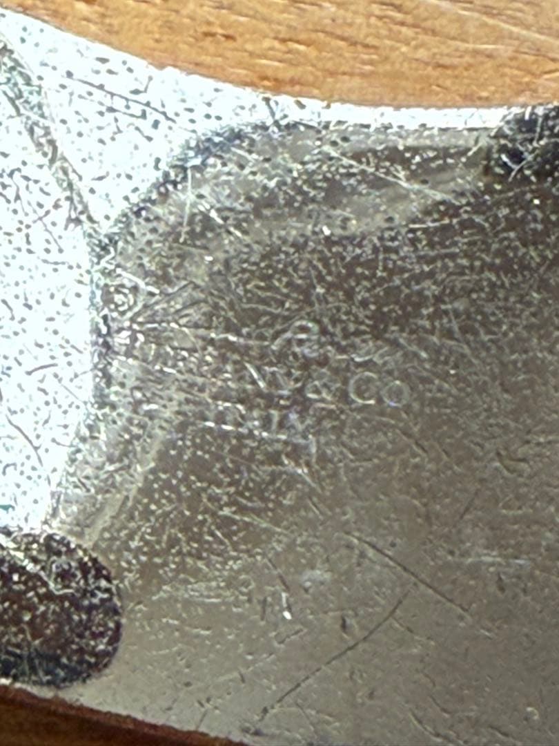 【お値下げ中】ティファニー　ボーンカフ ルテニウム　Sサイズ