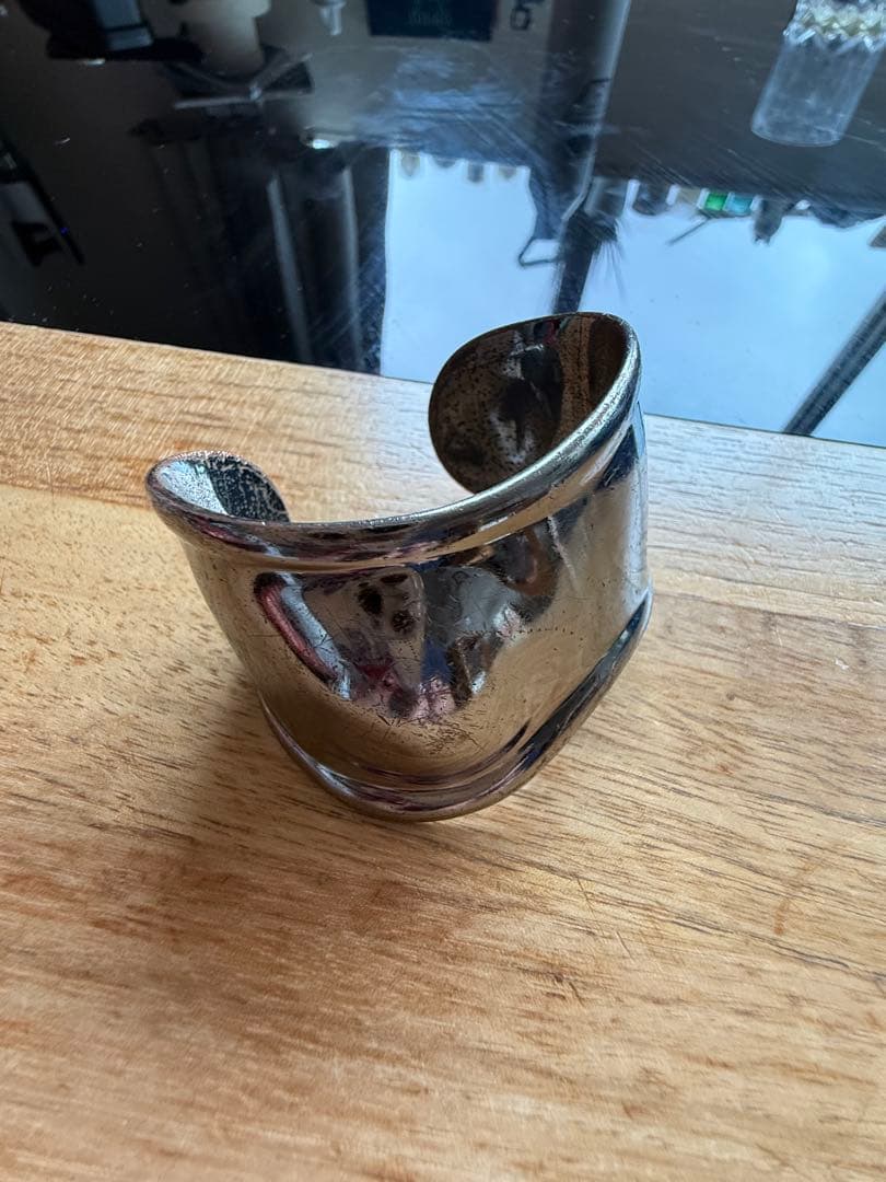 【お値下げ中】ティファニー　ボーンカフ ルテニウム　Sサイズ