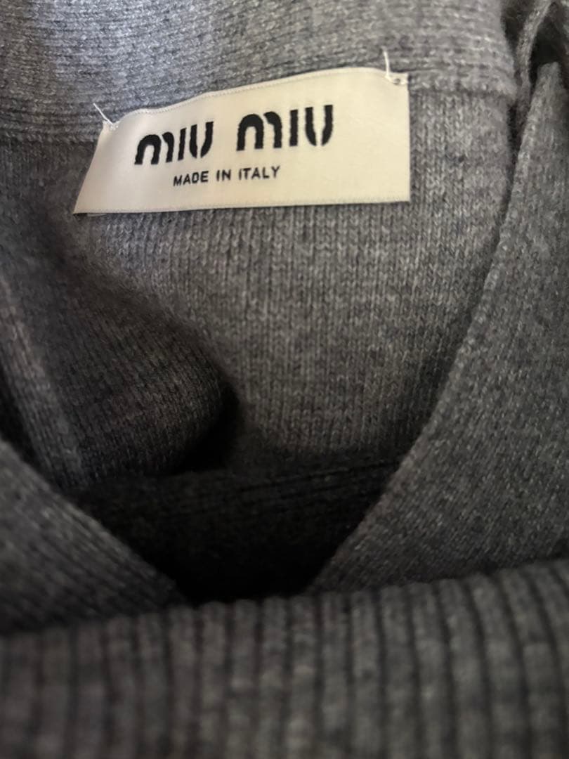 miu miu カーディガン グレー FREE SIZE