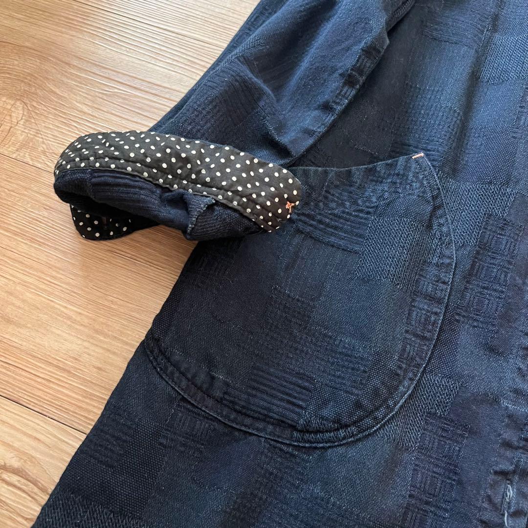 BlueTrickブルートリック 岡山デニム ドットワンピース インディゴ