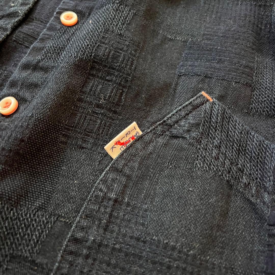 BlueTrickブルートリック 岡山デニム ドットワンピース インディゴ