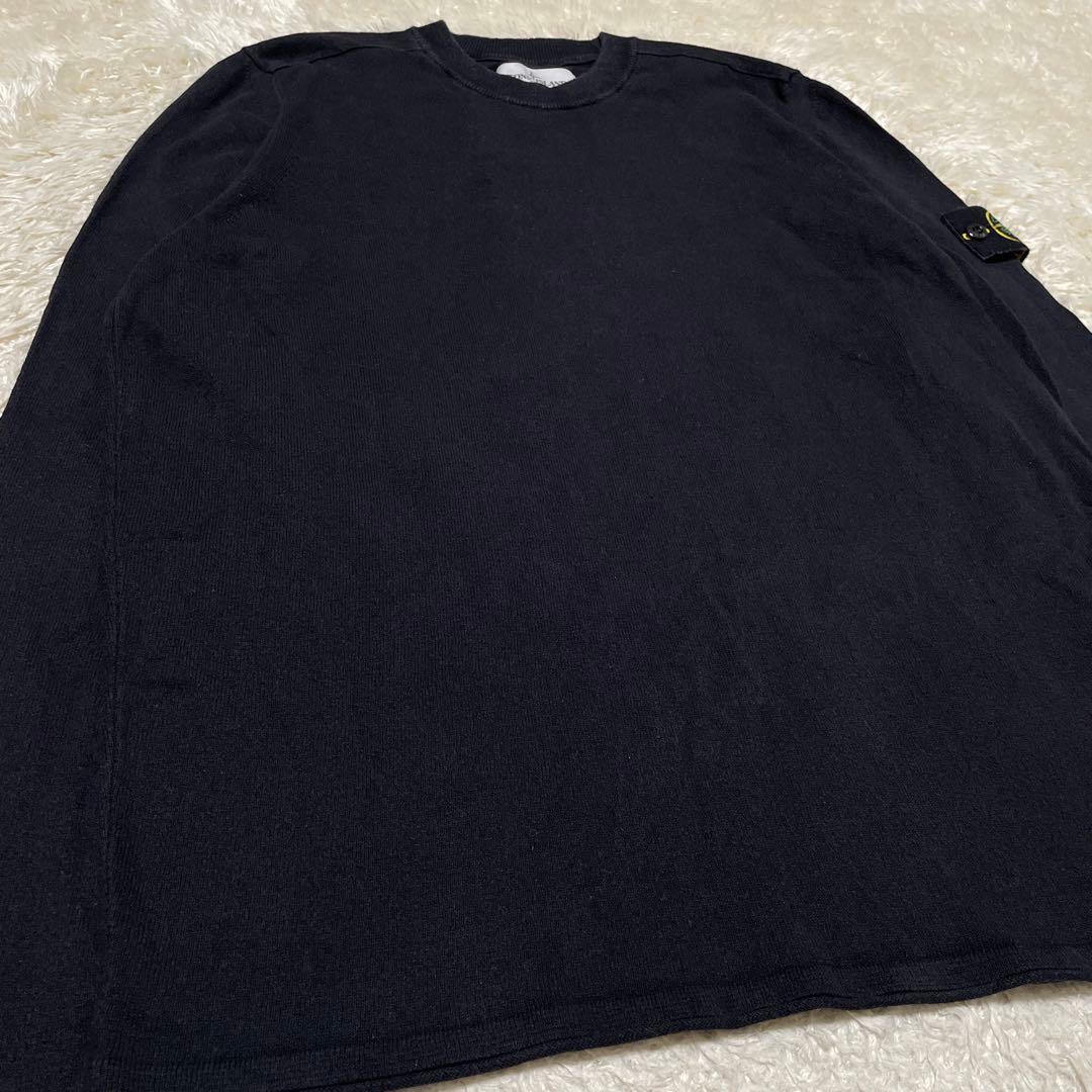 STONE クルーネック ニットセーター ブラック Mサイズ