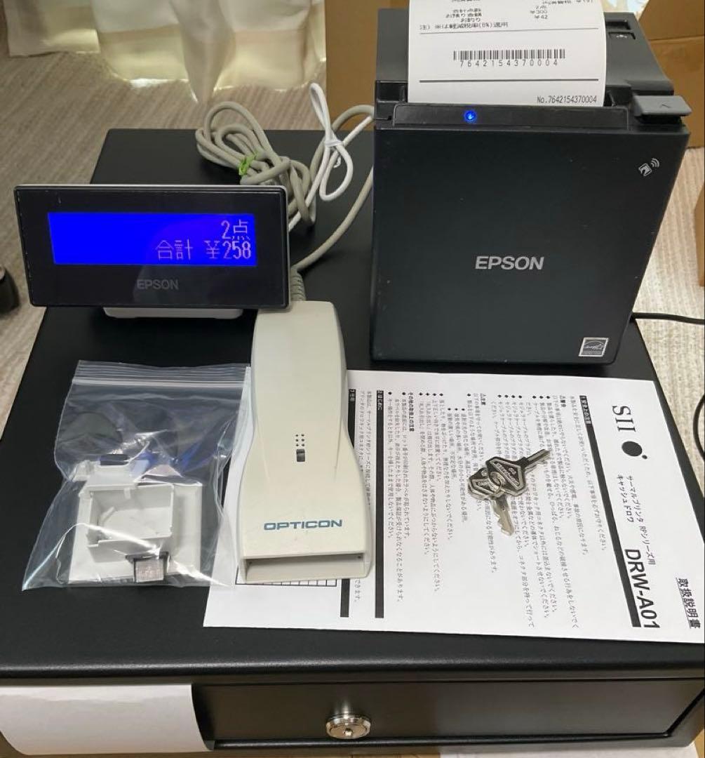 EPSON TM-M30 レシートプリンター キャッシュドロアセット スマレジ