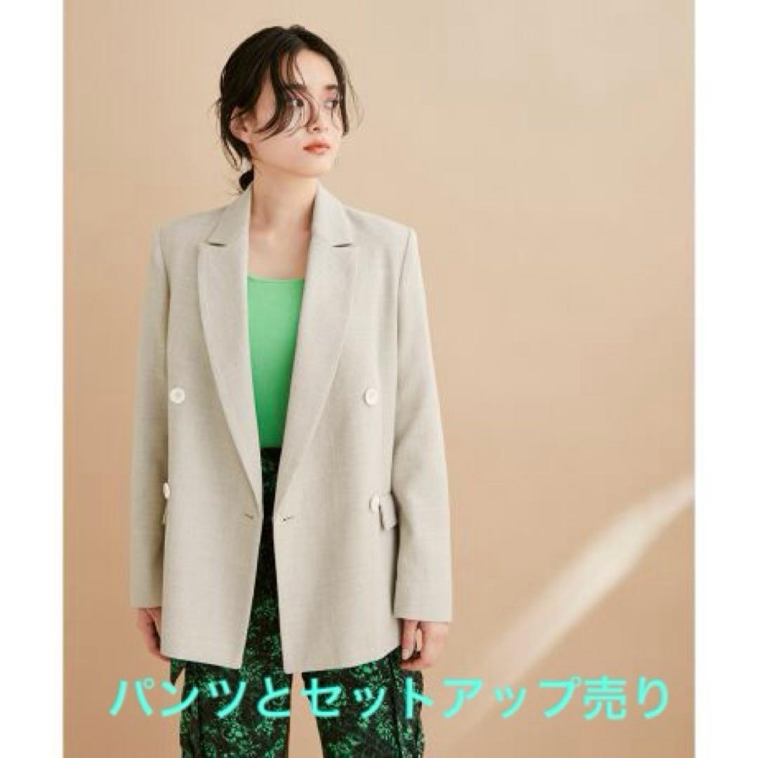 美品　アダムエロペ セットアップ　ツイードテーラードジャケット　パンツ　38