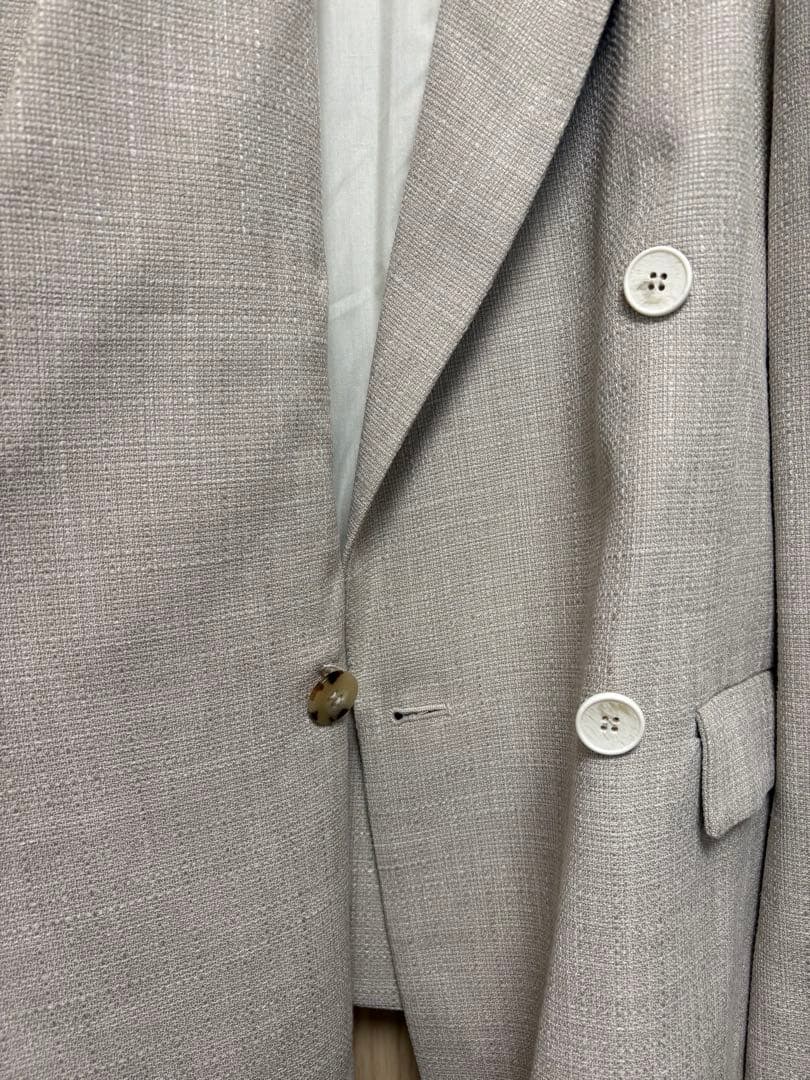 美品　アダムエロペ セットアップ　ツイードテーラードジャケット　パンツ　38
