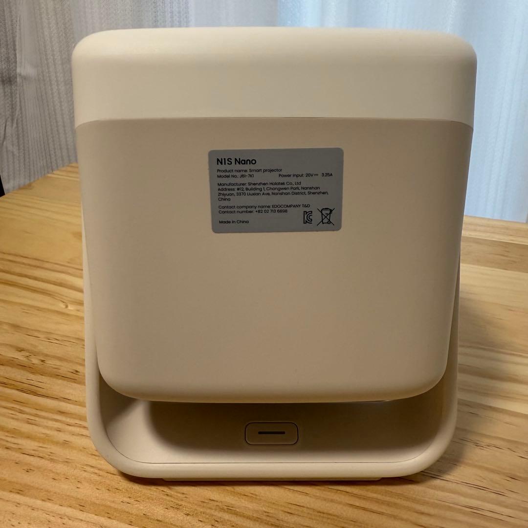 【ほぼ未使用】JMGO N1S Nano LED光源 プロジェクター