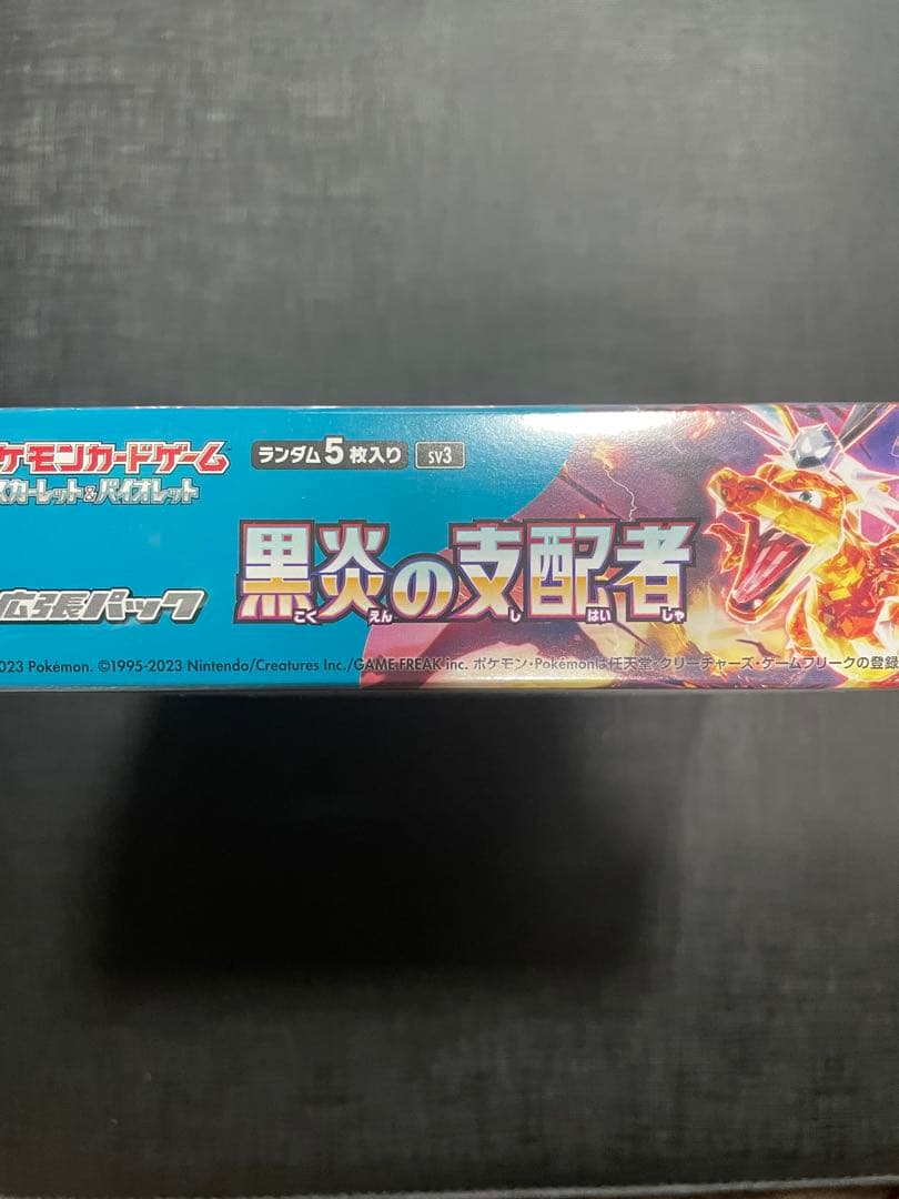 ポケモンカードゲーム 黒炎の支配者 BOX シュリンク付き未開封保護ケース有り