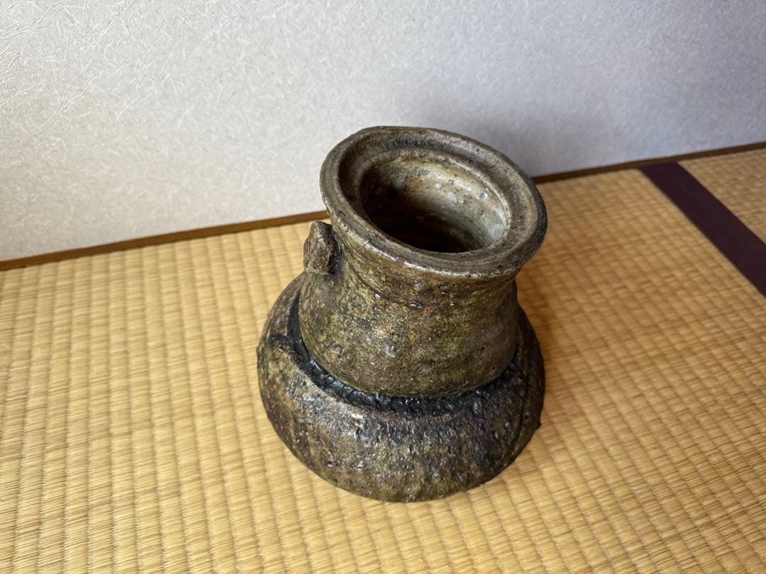 大名品　古伊賀　破袋水指　桃山〜江戸初期