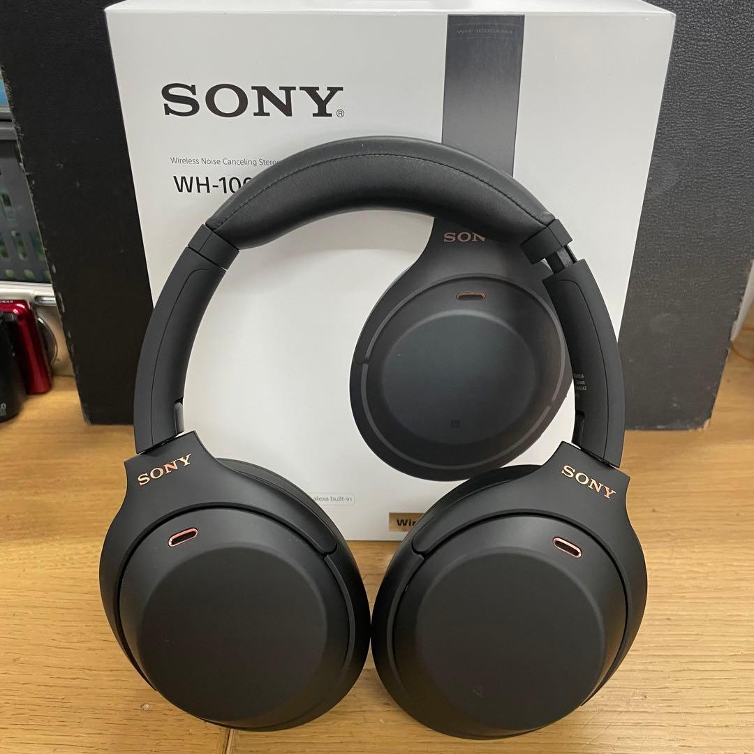 美品 動作品 SONY WH-1000XM4 ブラック ワイヤレスヘッドホン