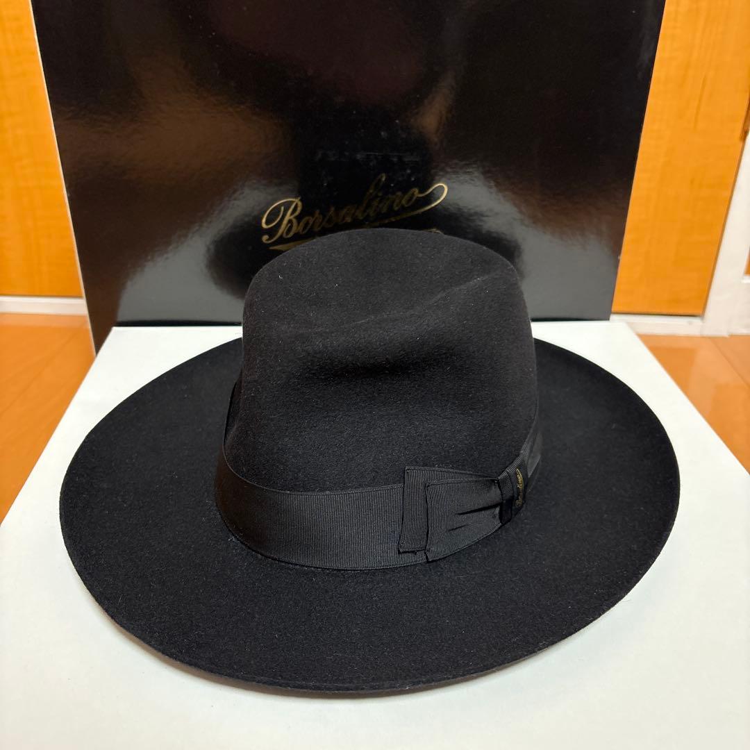 Borsalino ブラック ウールハット