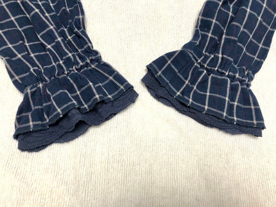 axes femmeリボン　フリルワンピース　チェック　リズリサ姫系